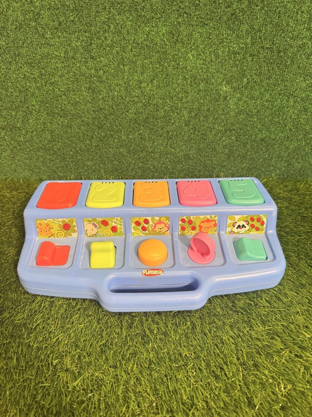 Playskool Pop-Up Pals Busy Box Toy Animals Numbers 1-5 Infant Toddler Preschool